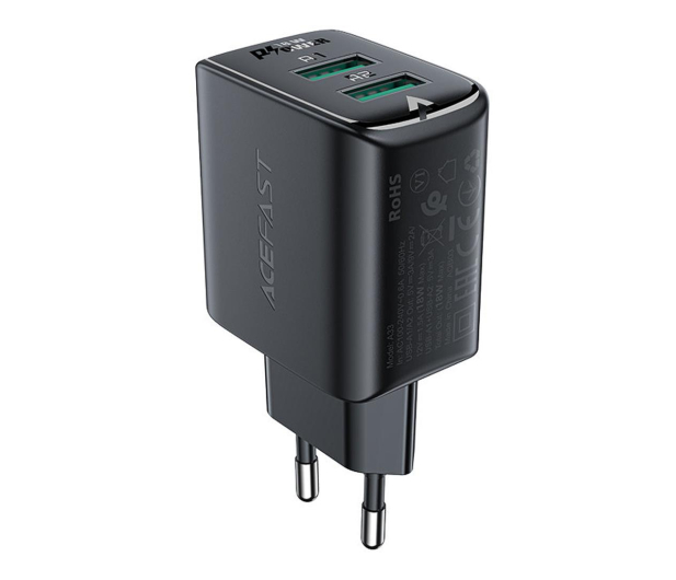 ACEFAST Ładowarka sieciowa 2 x USB 18W 6974316281405 - 1204952 - zdjęcie 3